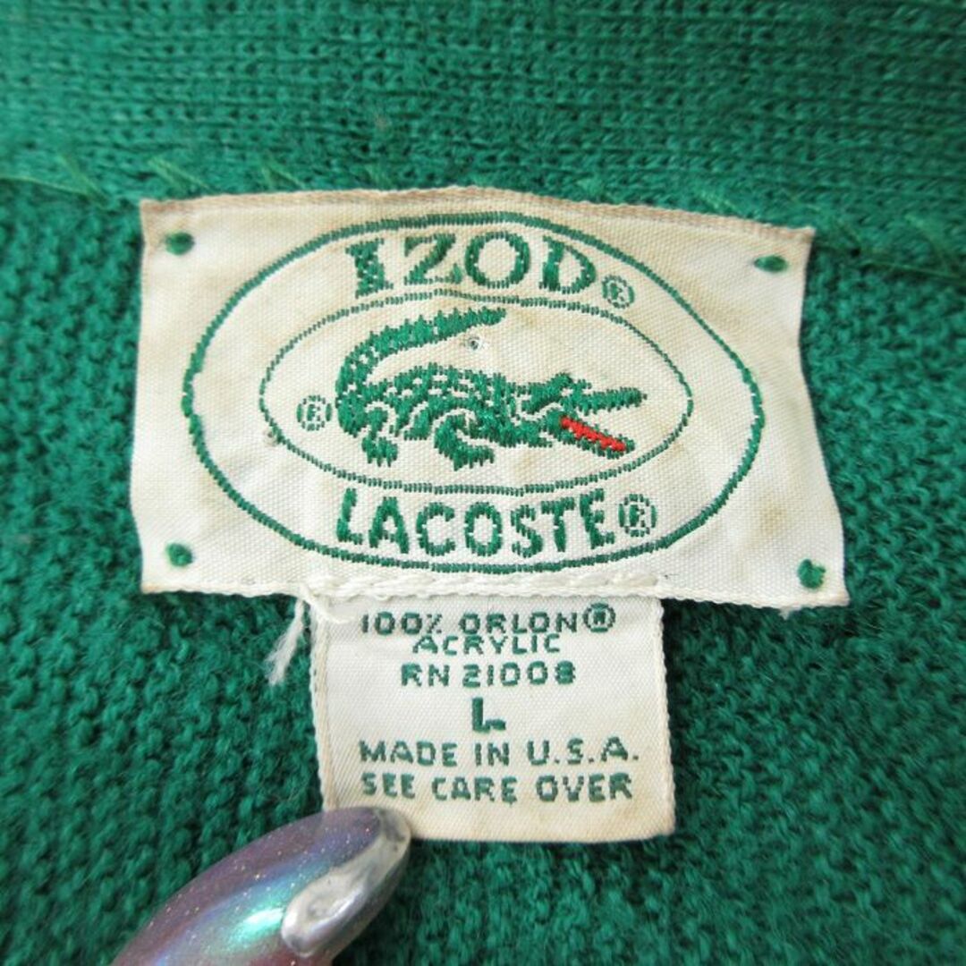 LACOSTE - XL☆古着 ラコステ LACOSTE IZOD 長袖 セーター LACOSTE - XL☆古着 ラコステ LACOSTE IZOD 長袖 セーター