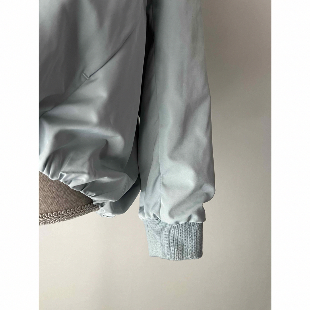 ペールブルー　コクーンブルゾン レディースのジャケット/アウター(ブルゾン)の商品写真