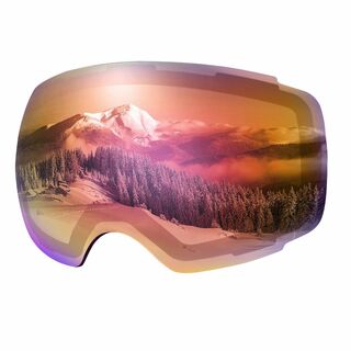 【色: 赤紫レンズ（VLT45%）】OutdoorMaster 交換レンズ スキ(アクセサリー)