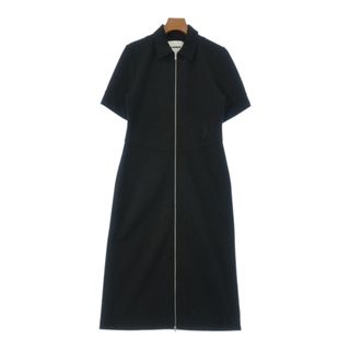 ジルサンダー(Jil Sander)のJIL SANDER ジルサンダー ワンピース 36(S位) 黒 【古着】【中古】(ひざ丈ワンピース)