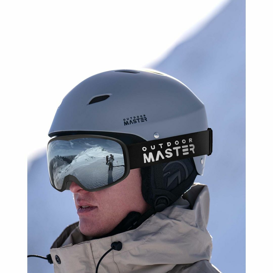 【色: ブラック枠・シルバー(VLT10%)】OutdoorMaster スキー スポーツ/アウトドアのスノーボード(アクセサリー)の商品写真