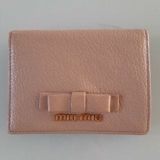 miumiu - 【美品】ミュウミュウ リボン バイカラー 財布