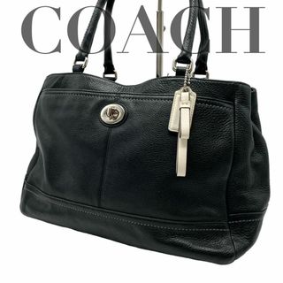 コーチ(COACH)のCOACH ハンドバッグ ターンロック レザー ブラック F23280(ハンドバッグ)