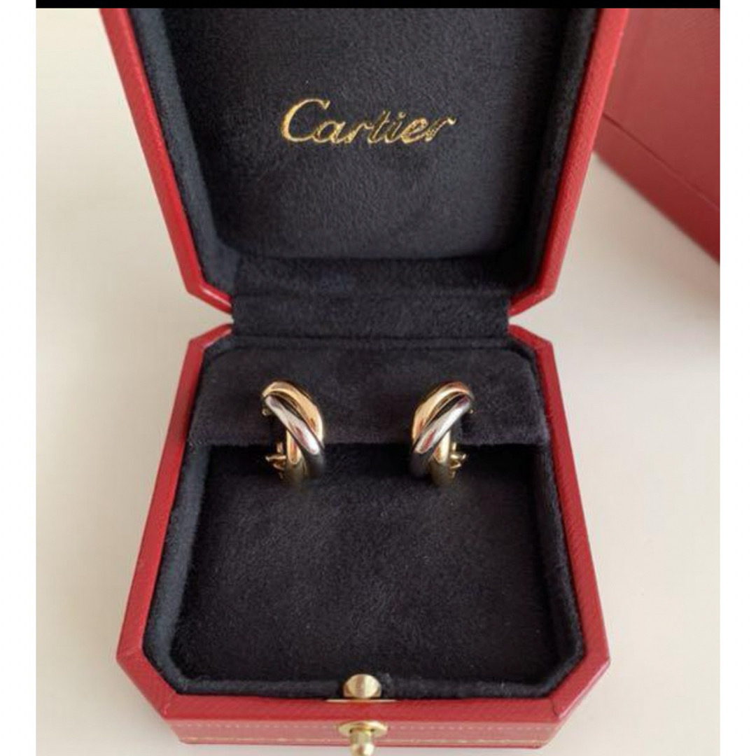 Cartier(カルティエ)の4/10出品終了　カルティエ　トリニティピアス　ラージサイズ レディースのアクセサリー(ピアス)の商品写真