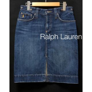 ラルフローレン(Ralph Lauren)のラルフローレン　デニムスカート　サイズ11(ひざ丈スカート)