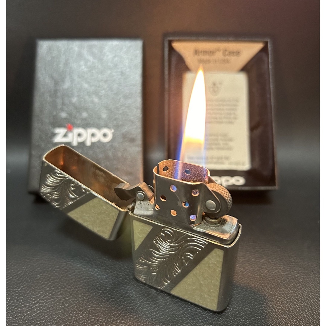 ZIPPO(ジッポー)のzippo 04年製 Armor zippo アーマージッポー オイルライター  メンズのファッション小物(タバコグッズ)の商品写真