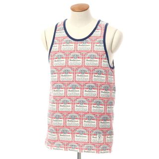 シュプリーム(Supreme)の【中古】シュプリーム Supreme 2009年春夏 Budweiser Tank Top コットン タンクトップ レッドxネイビー【サイズM】【メンズ】(タンクトップ)