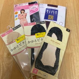 チュチュアンナ(tutuanna)のかかとピタッと靴下　ストッキング　タイツ(ソックス)