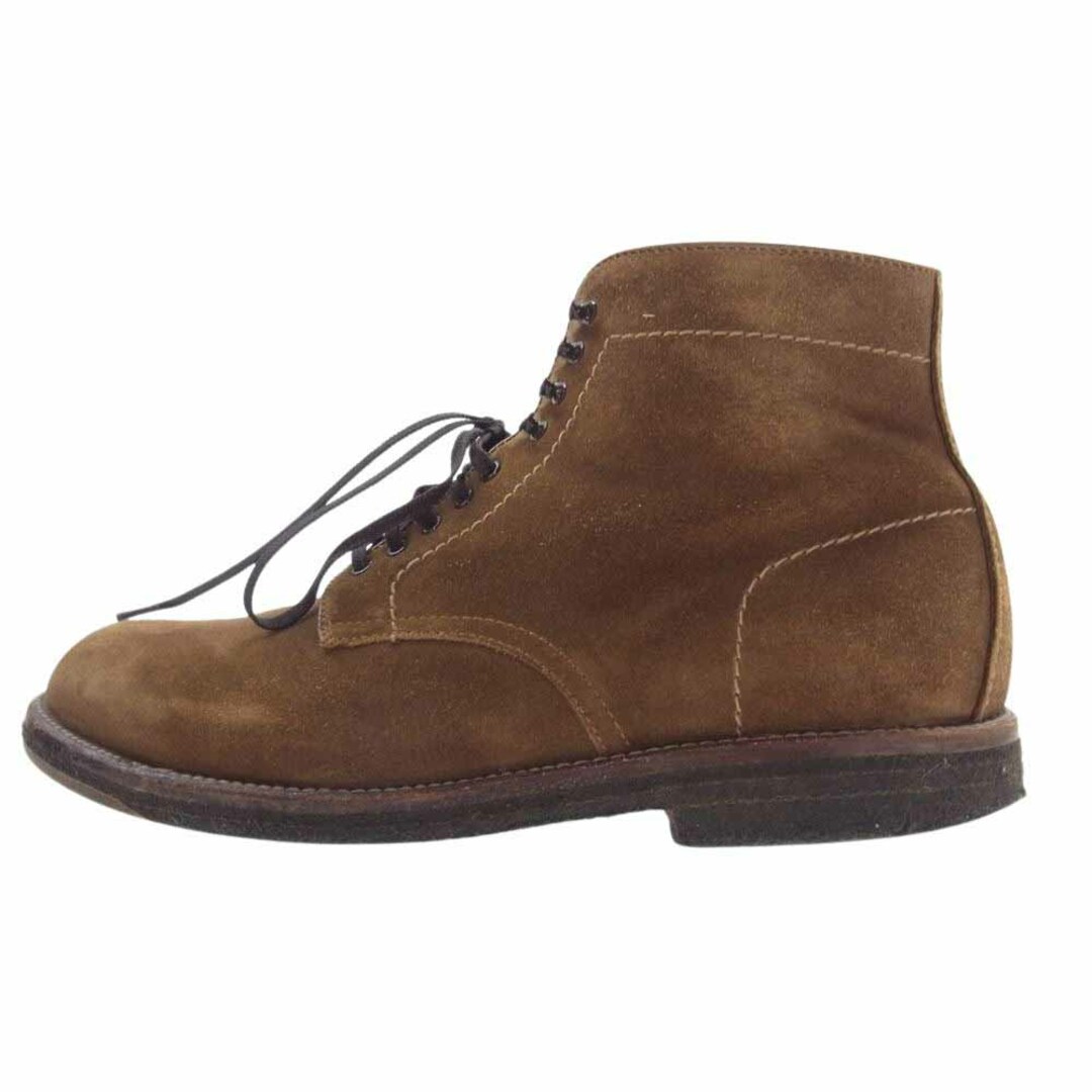 Alden(オールデン)のALDEN オールデン ドレスシューズ 86040H J.Crew Plain Toe Boot ジェイクルー別注 スエード クレープソール プレーントゥ ブーツ ライトブラウン系 8.5【中古】 メンズの靴/シューズ(ドレス/ビジネス)の商品写真