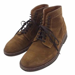 オールデン(Alden)のALDEN オールデン ドレスシューズ 86040H J.Crew Plain Toe Boot ジェイクルー別注 スエード クレープソール プレーントゥ ブーツ ライトブラウン系 8.5【中古】(ドレス/ビジネス)