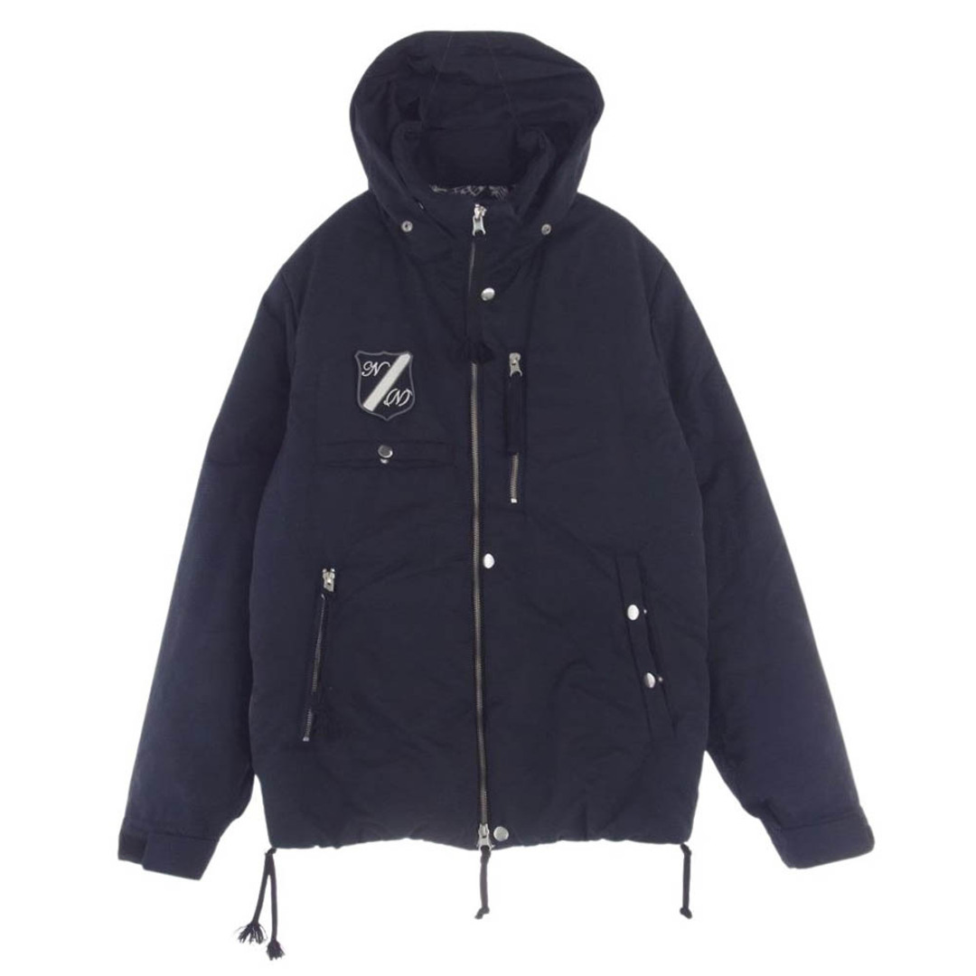 NUMBER (N)INE(ナンバーナイン)のNUMBER(N)INE ナンバーナイン ジャケット INSULATION ZIPU UP BLOUSON EMBLEM 裏地音符総柄 インサレーション 中綿 エンブレム ブルゾン ジャケット ネイビー系 3【中古】 メンズのジャケット/アウター(その他)の商品写真