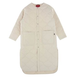 ワイドットバイノルディスク Y(dot) BY NORDISK コート YL99003 QUILTING SHIRT COAT リップストップ キルティング ノーカラー 中綿 ロング コート ホワイト系 M【中古】(その他)