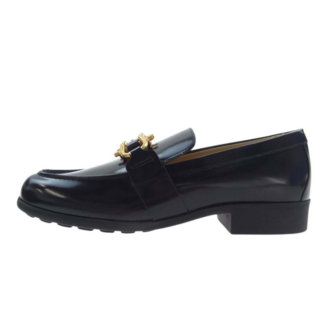 Bottega Veneta(ボッテガヴェネタ)のBOTTEGAVENETA ボッテガヴェネタ ローファー 716264 V2JB0 100 MONSIEUR LOAFER SOFT VINYL レザー ローファー ブラック系 41【極上美品】【中古】 メンズの靴/シューズ(その他)の商品写真