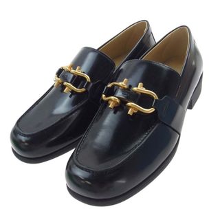 ボッテガヴェネタ(Bottega Veneta)のBOTTEGAVENETA ボッテガヴェネタ ローファー 716264 V2JB0 100 MONSIEUR LOAFER SOFT VINYL レザー ローファー ブラック系 41【極上美品】【中古】(その他)