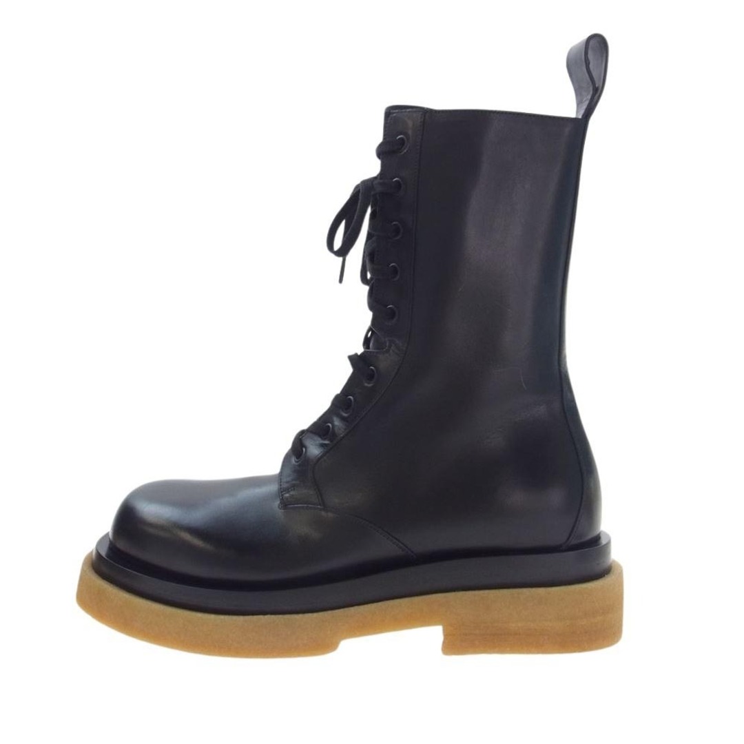 Bottega Veneta(ボッテガヴェネタ)のBOTTEGAVENETA ボッテガヴェネタ ブーツ 667093 VBFS50 1000 BOOT LEATHER MILITARY CALF ミリタリー カーフレザー レースアップ ブーツ ブラック系 43【極上美品】【中古】 メンズの靴/シューズ(ブーツ)の商品写真