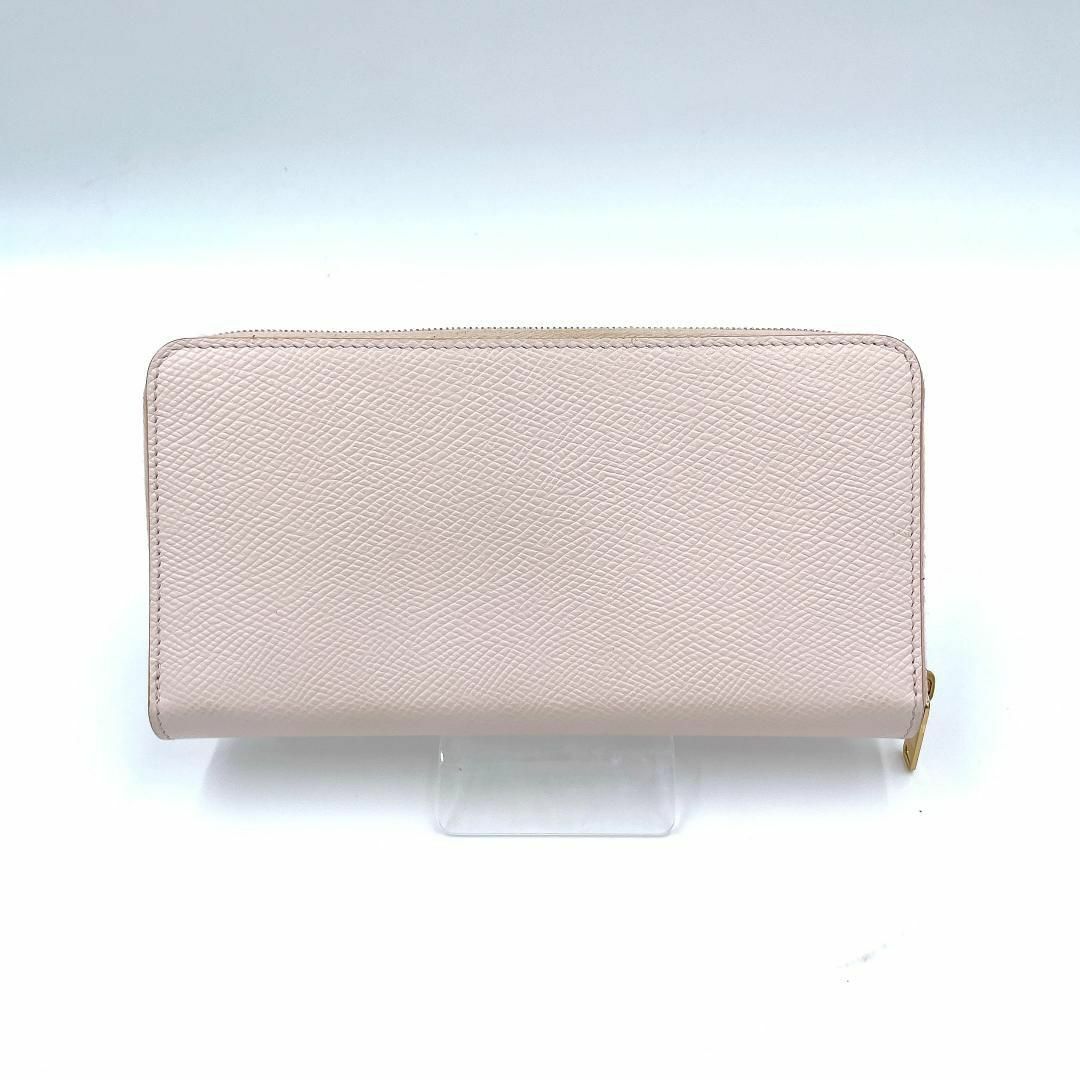 セリーヌ レザー ラウンドジッパー 長財布 レディース ピンク 美品 ゴールド セリーヌ レザー ラウンドジッパー 長財布 レディース ピンク 美品 ゴールド