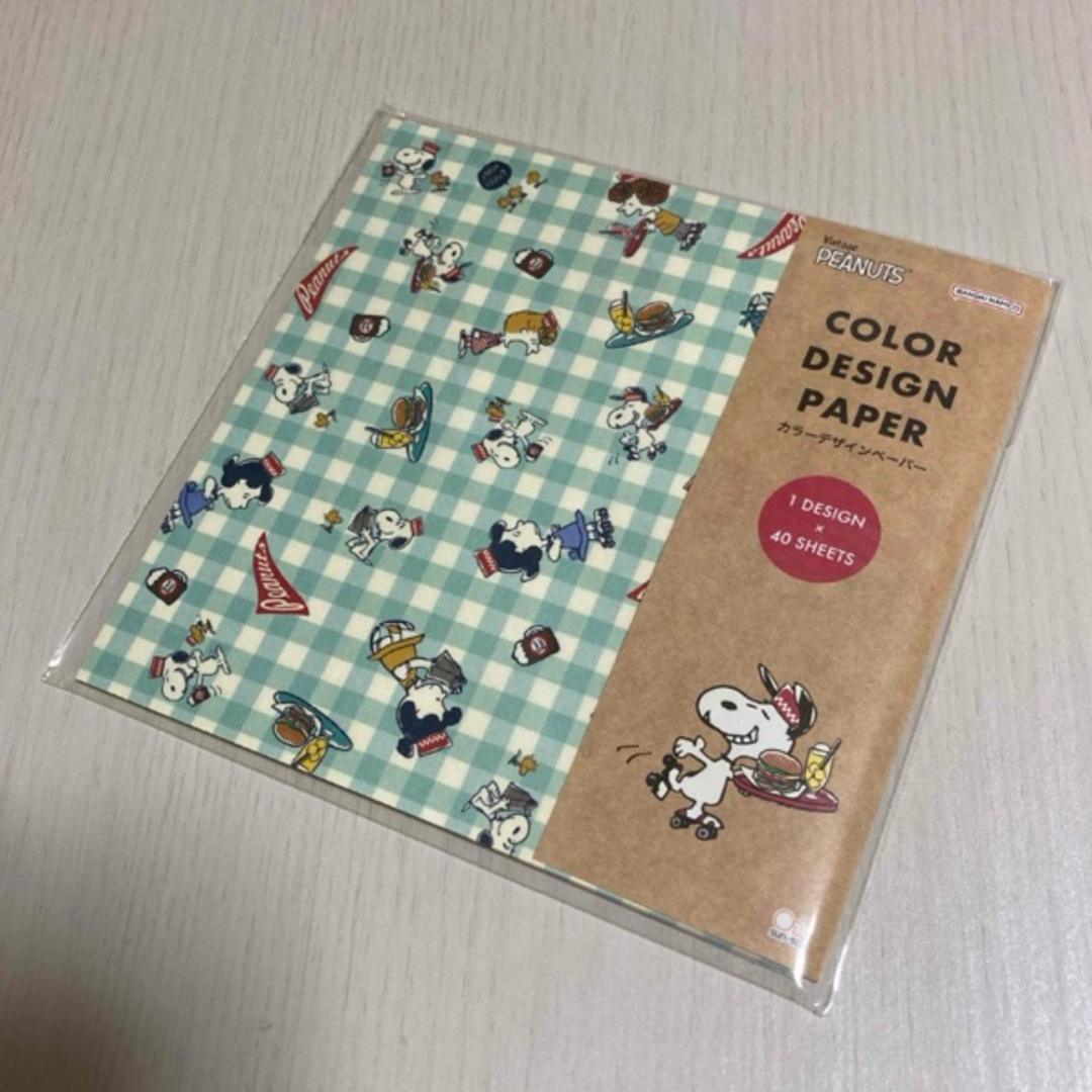 PEANUTS(ピーナッツ)のスヌーピー カラーデザインペーパー おすそわけ エンタメ/ホビーのおもちゃ/ぬいぐるみ(キャラクターグッズ)の商品写真