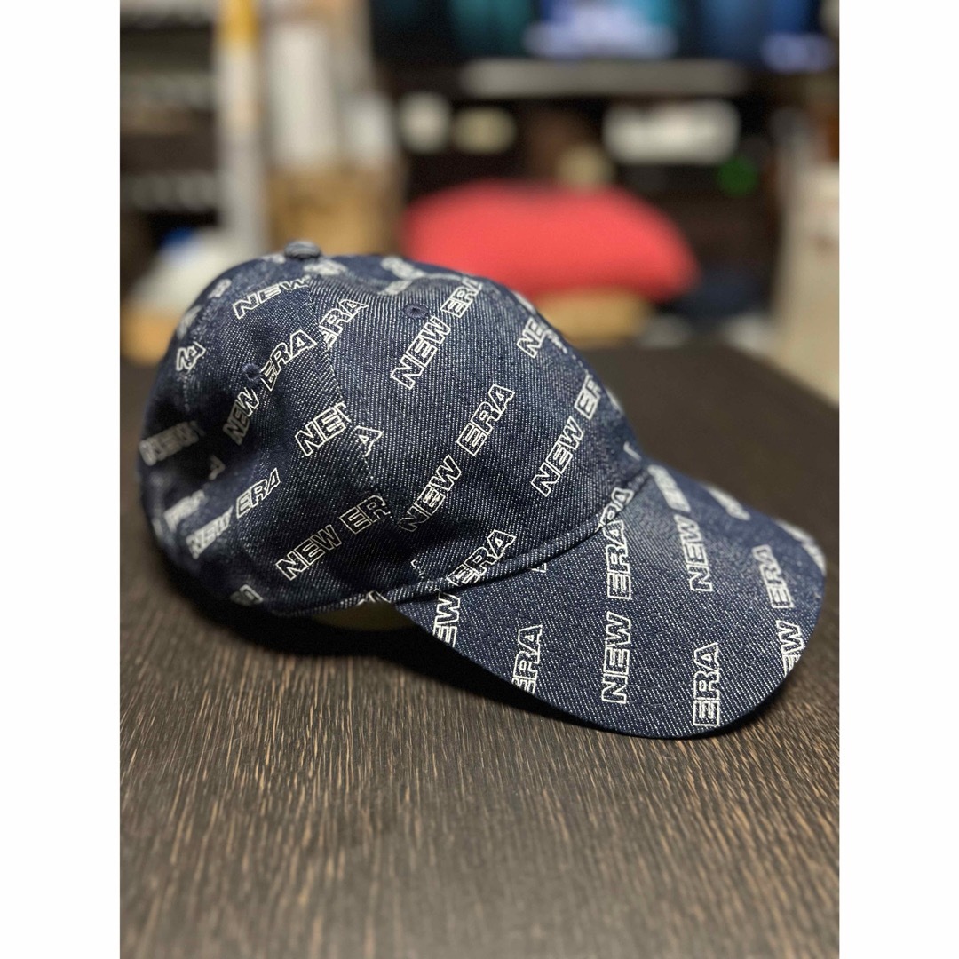 NEW ERA(ニューエラー)のニューエラ NEW ERA 9THIRTY ロゴロールオーバー インディゴデニム レディースの帽子(キャップ)の商品写真