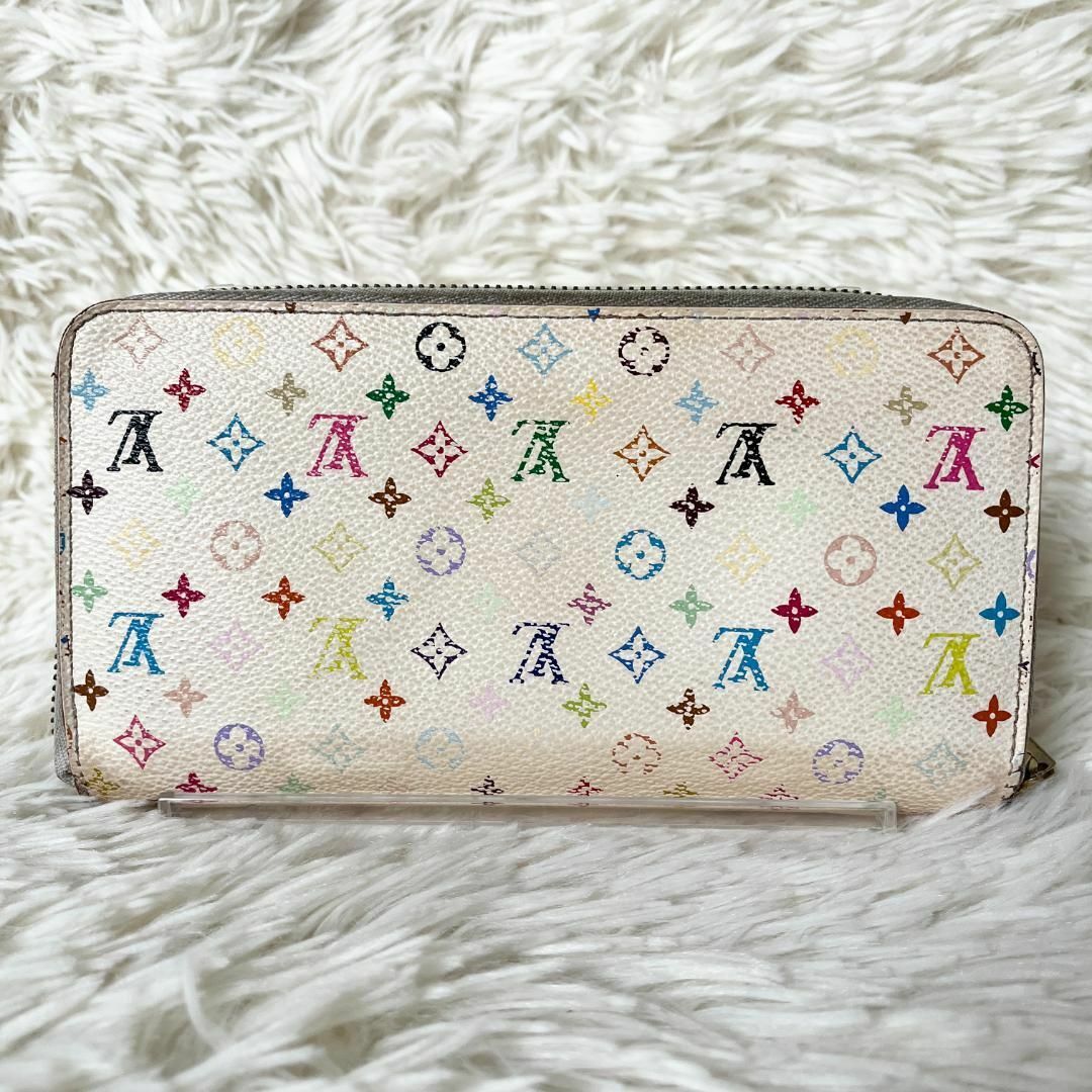 LOUIS VUITTON(ルイヴィトン)の⑤ルイヴィトン ジッピーウォレット モノグラム マルチカラー ホワイト レディースのファッション小物(財布)の商品写真