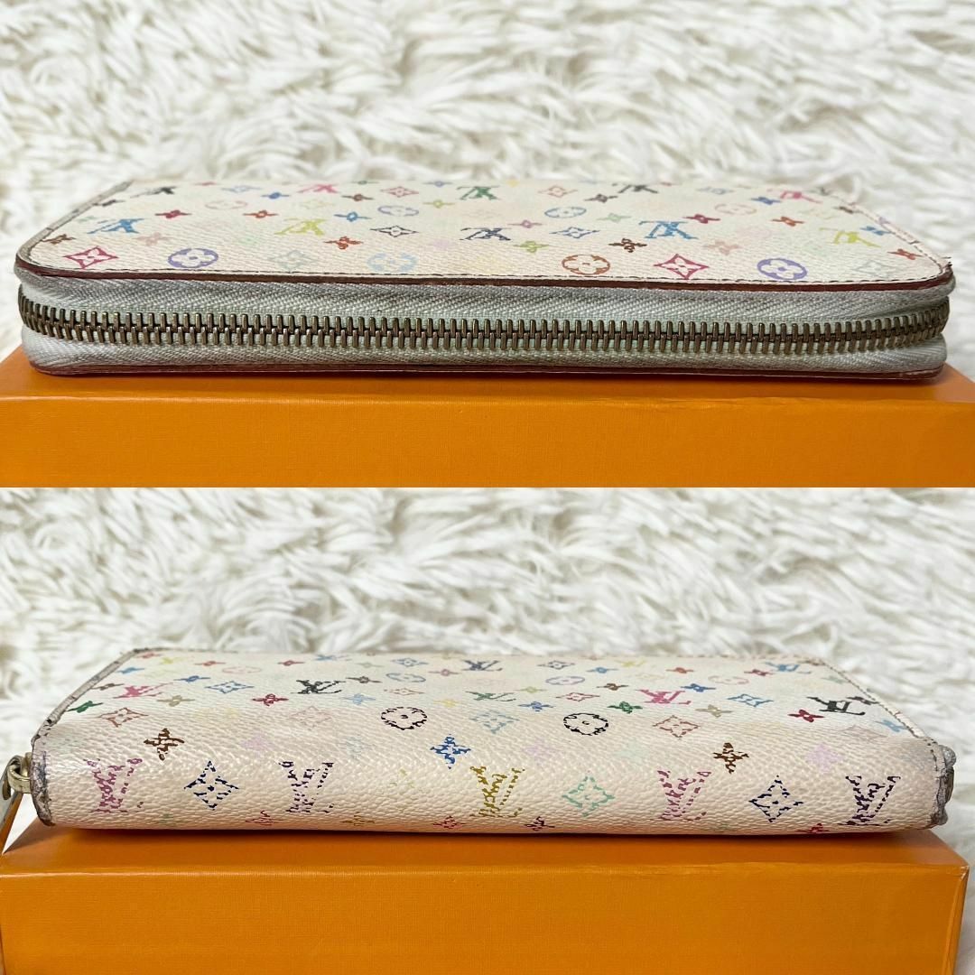 LOUIS VUITTON(ルイヴィトン)の⑤ルイヴィトン ジッピーウォレット モノグラム マルチカラー ホワイト レディースのファッション小物(財布)の商品写真