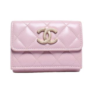 シャネル(CHANEL)のシャネル CHANEL 三つ折り財布 ゴールド金具 レディース(財布)