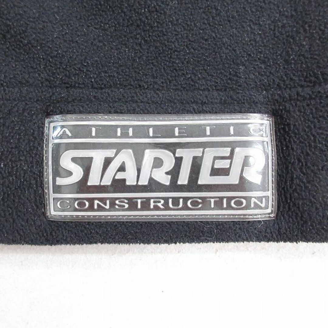 STARTER(スターター)のXL★古着 スターター STARTER 長袖 フリース トップスパーカー メンズ 00年代 00s 無地 大きいサイズ ロング丈 ツートンカラー 黒他 ブラック 23oct07 中古 アウター メンズのジャケット/アウター(ダッフルコート)の商品写真