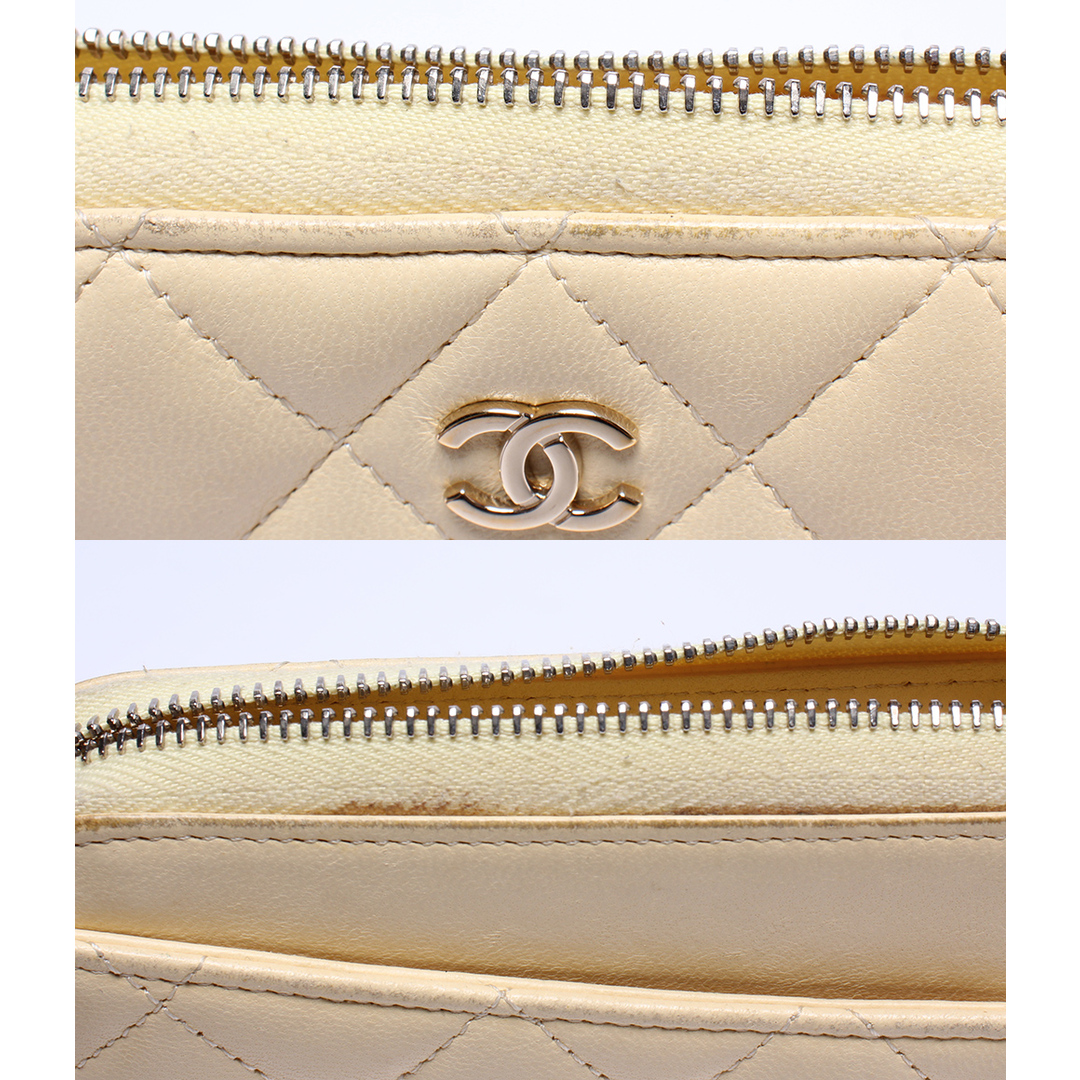 CHANEL(シャネル)のシャネル CHANEL ラウンドジップ長財布 ゴールド金具 レディース レディースのファッション小物(財布)の商品写真