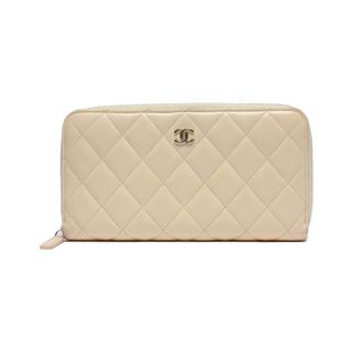 シャネル(CHANEL)のシャネル CHANEL ラウンドジップ長財布 ゴールド金具 レディース(財布)