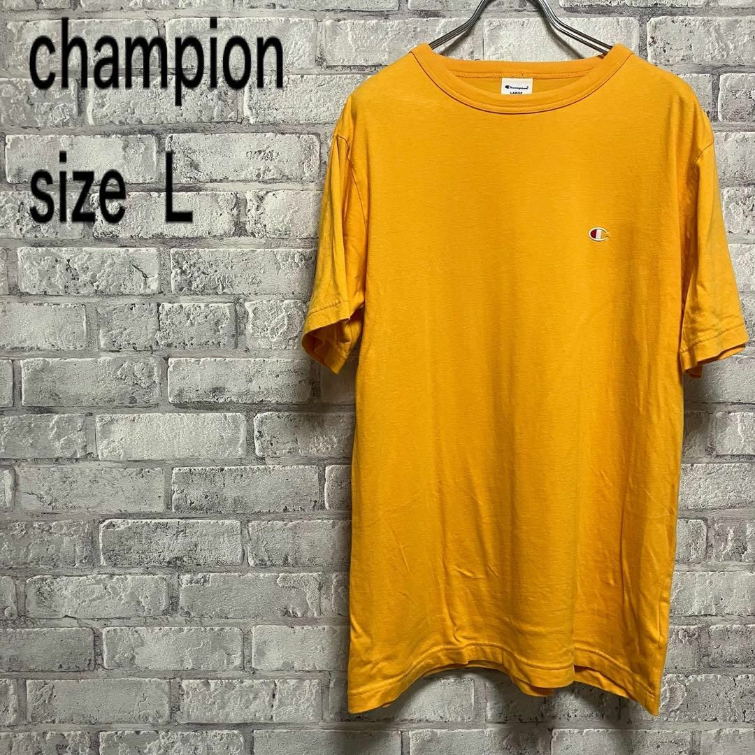 Champion(チャンピオン)の人気【champion】チャンピオン Tシャツ Lサイズ お洒落 メンズのトップス(Tシャツ/カットソー(半袖/袖なし))の商品写真