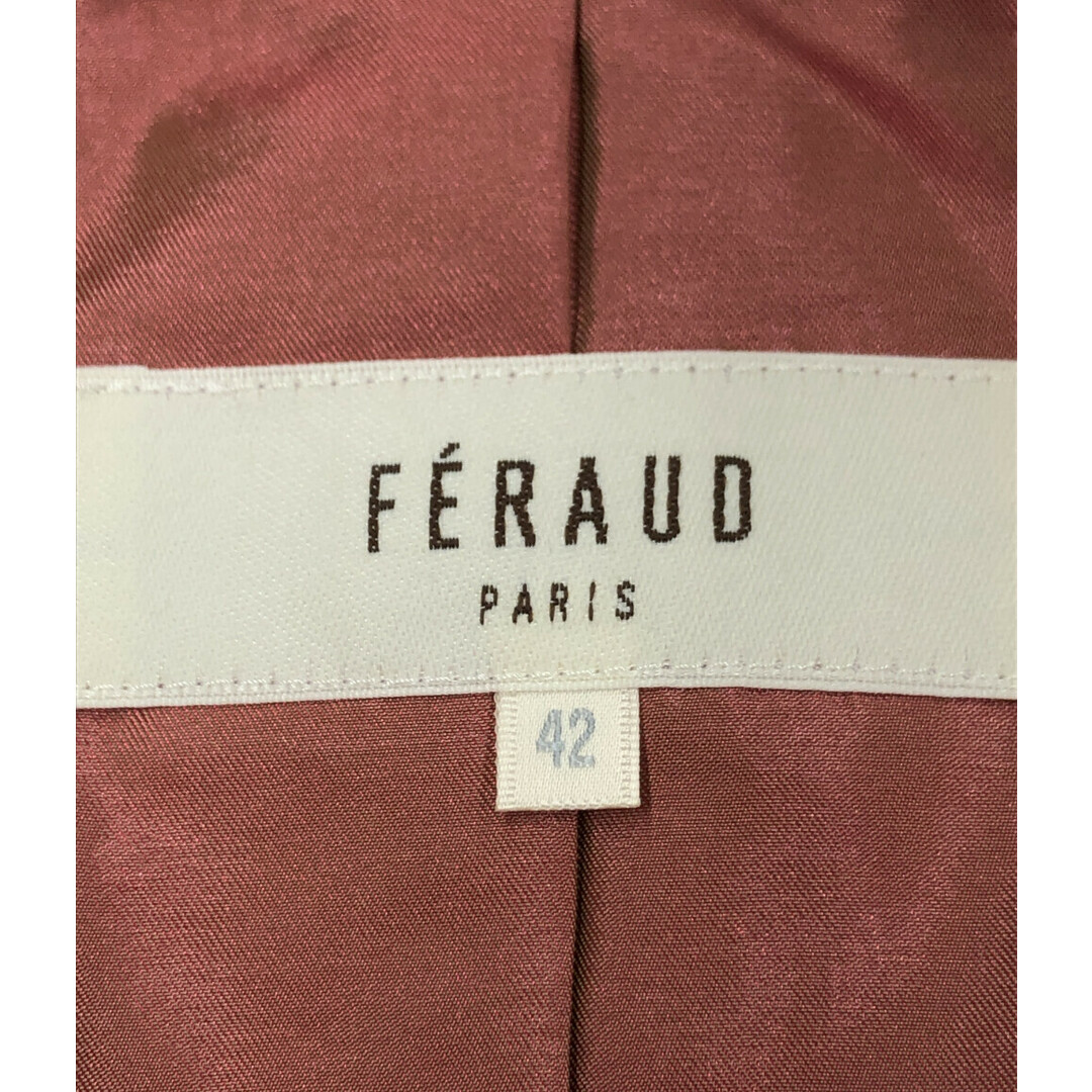 美品  FERAUD PARIS シルク混 ツイードジャケット レディース 42 レディースのジャケット/アウター(その他)の商品写真