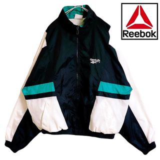 リーボック(Reebok)のリーボック 希少 配色 ヴィンテージ ジャージ ナイロン ジャケット パーカー(ナイロンジャケット)