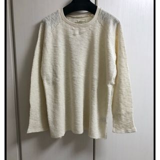 新品 ワッフルサイドスリットロングスリーブTee