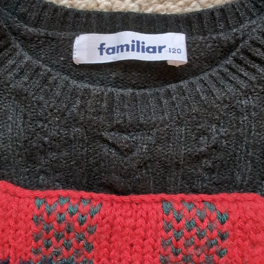 familiar(ファミリア)のファミリア　セーター　100〜110 キッズ/ベビー/マタニティのキッズ服男の子用(90cm~)(ニット)の商品写真