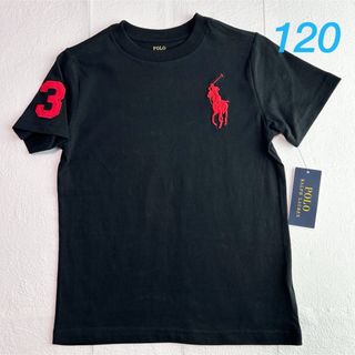 ポロラルフローレン(POLO RALPH LAUREN)のラスト1点◇ラルフローレン ビッグポニー半袖Tシャツ ブラック 6/120(Tシャツ/カットソー)