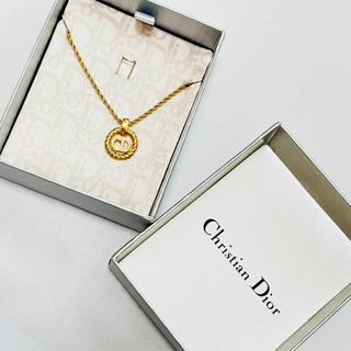 Christian Dior - 極美品 Dior 箱付き ネックレス CD ロゴ 希少 刻印あり 金