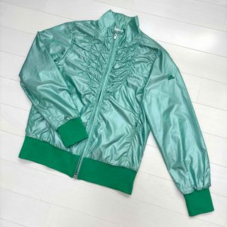 アディダス(adidas)の【美品】アディダス　テーラーメイド　ゴルフ　ウィンドブレーカー　グリーン　L(ウエア)