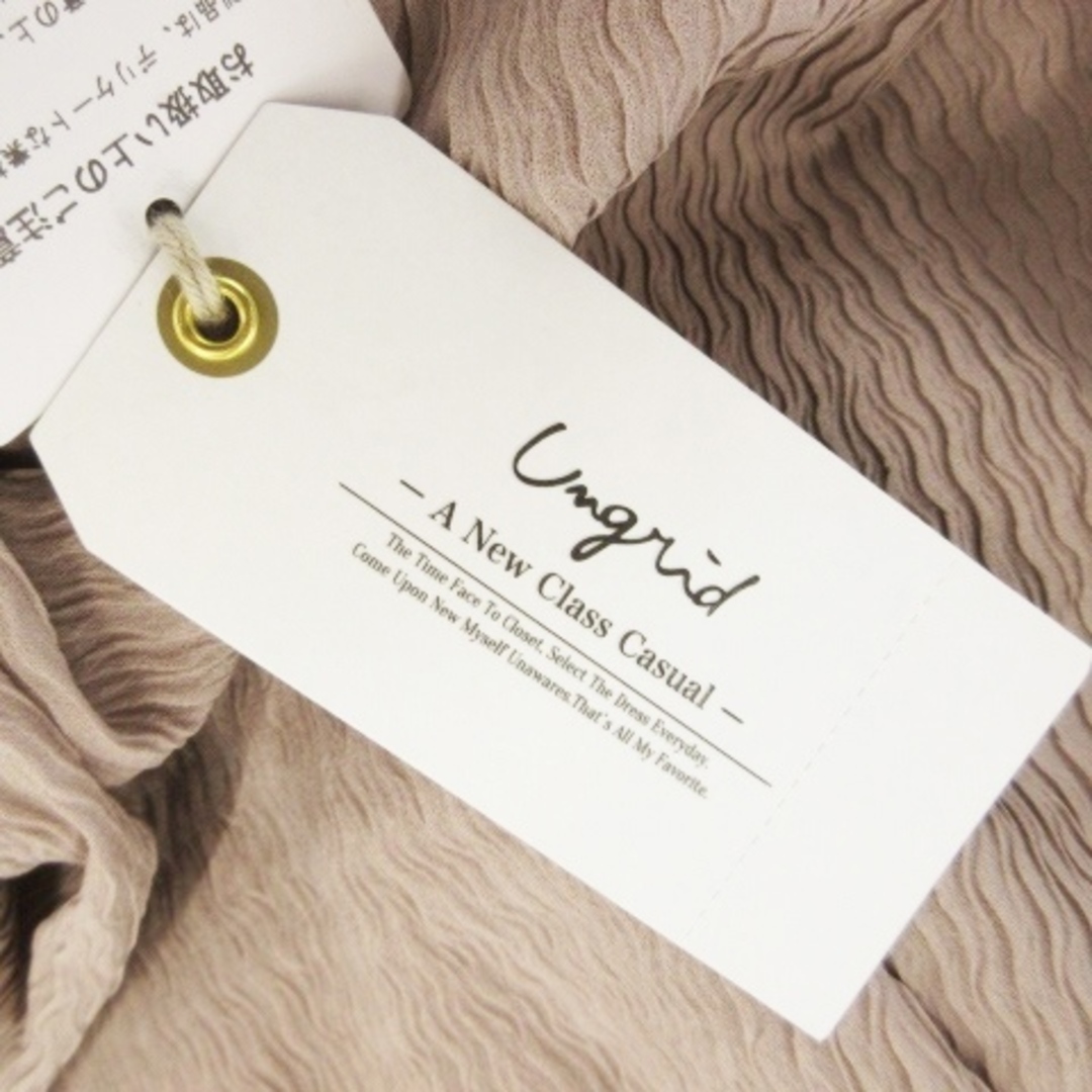 Ungrid(アングリッド)のアングリッド スカート タイト ロング 楊柳 ストレッチ F ピンクベージュ レディースのスカート(ロングスカート)の商品写真