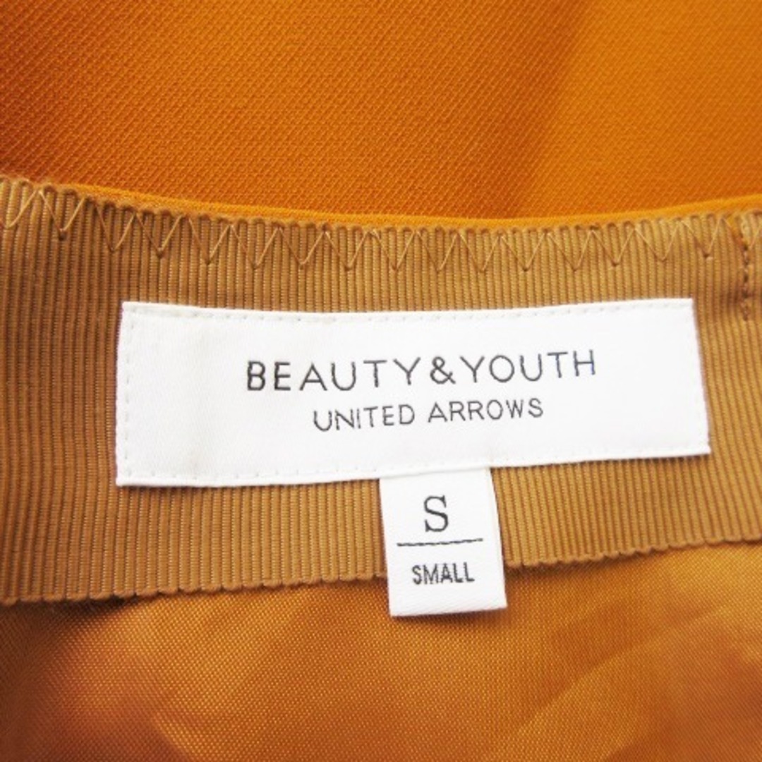 BEAUTY&YOUTH UNITED ARROWS(ビューティアンドユースユナイテッドアローズ)のB&Y スカート フレア ミモレ ロング ハリ感 キレイめ S 茶 ブラウン レディースのスカート(ロングスカート)の商品写真