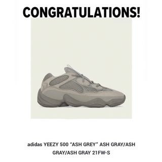 YEEZY（adidas） - adidas YEEZY 500 ASH GREY