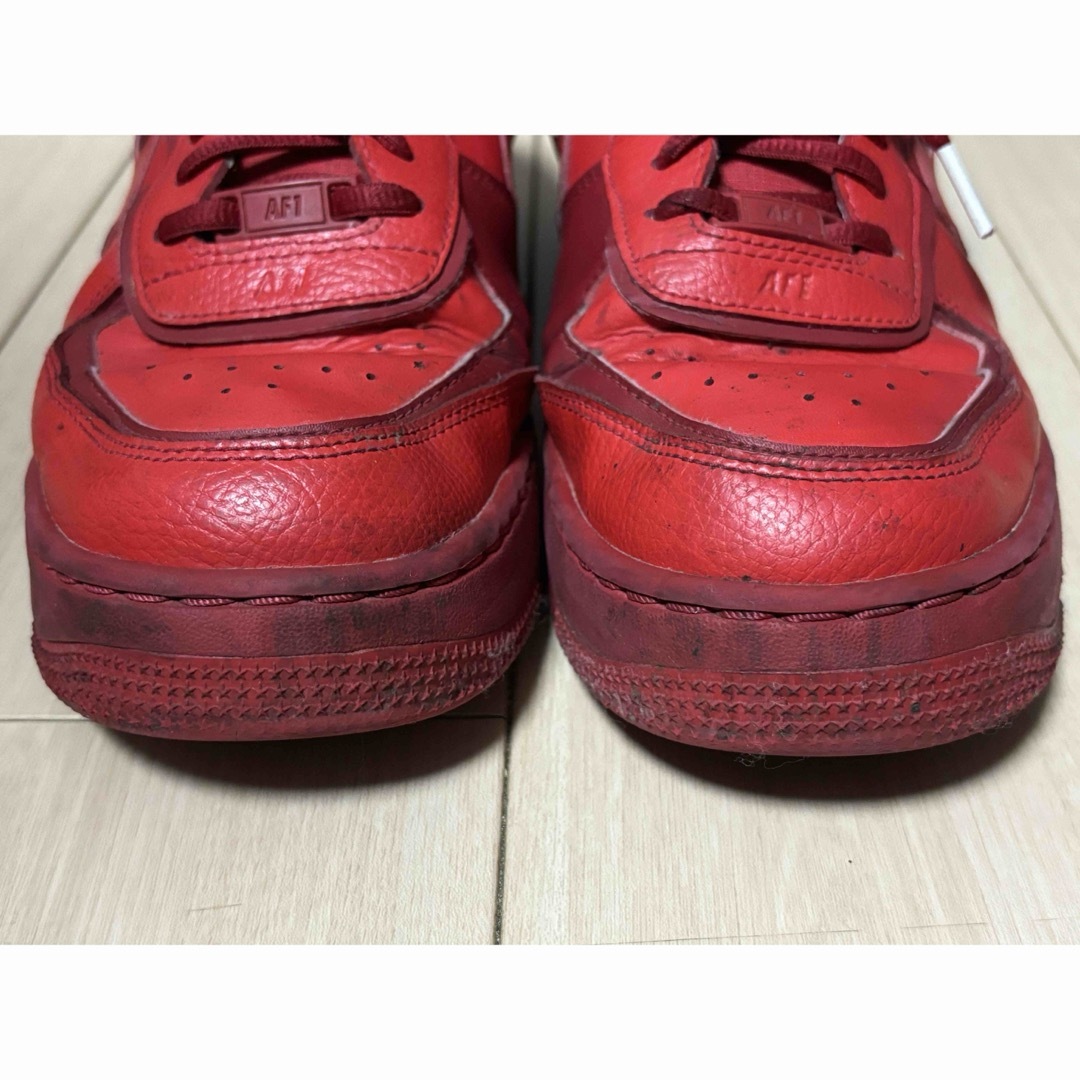 NIKE(ナイキ)の【値下げ中！】ナイキエアフォース1 バレンタインモデル　レッド　27.5cm メンズの靴/シューズ(スニーカー)の商品写真