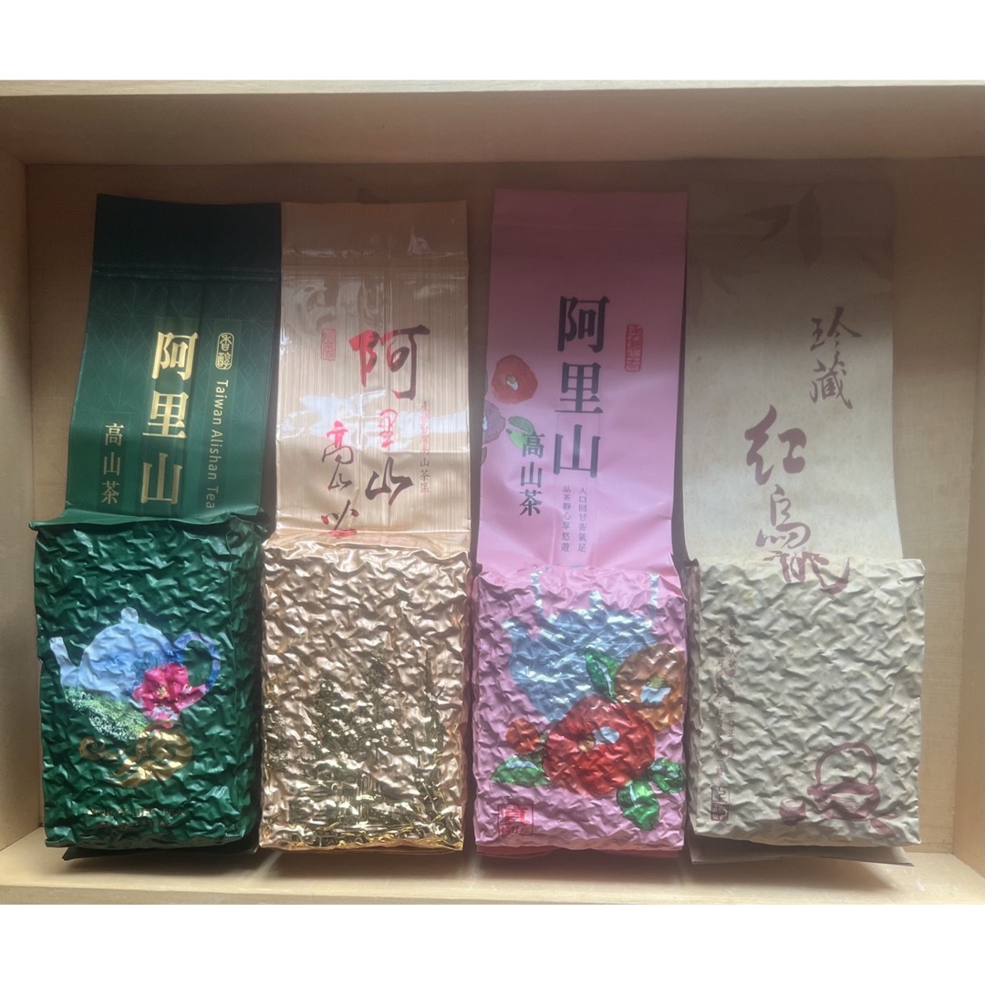 台湾茶 阿里山凍頂烏龍茶 四季春高山茶 金萱烏龍茶 梨山蜜香紅烏龍茶 食品/飲料/酒の飲料(茶)の商品写真