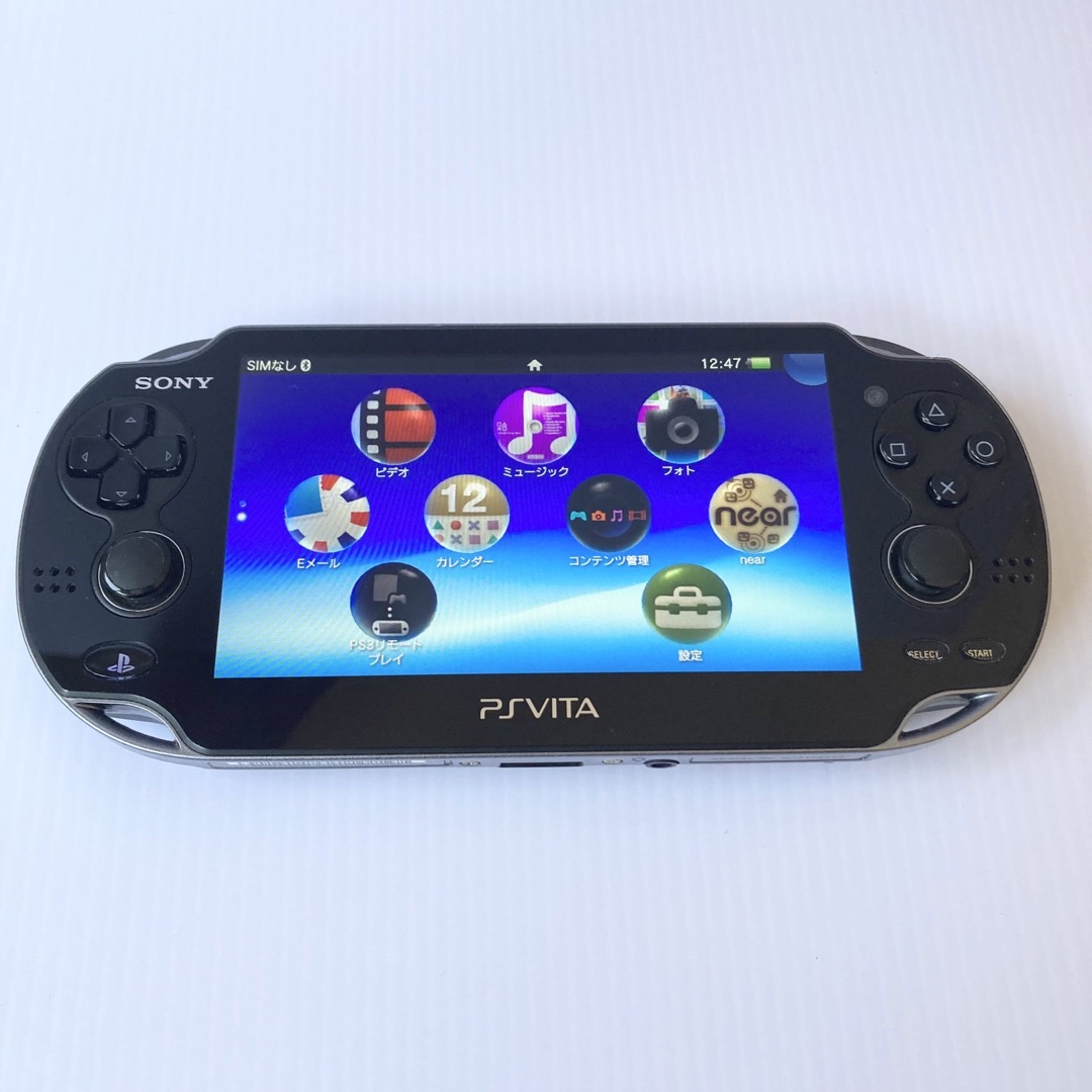 PlayStation Vita(プレイステーションヴィータ)のpsvita 本体　クリスタルブラック　本体 エンタメ/ホビーのゲームソフト/ゲーム機本体(携帯用ゲーム機本体)の商品写真