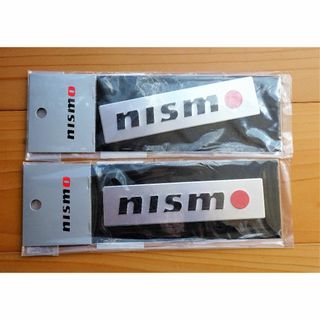 ニッサン(日産)の２枚 ニスモ ロゴエンボスプレート 1997 日産 NISMO 新品(車外アクセサリ)