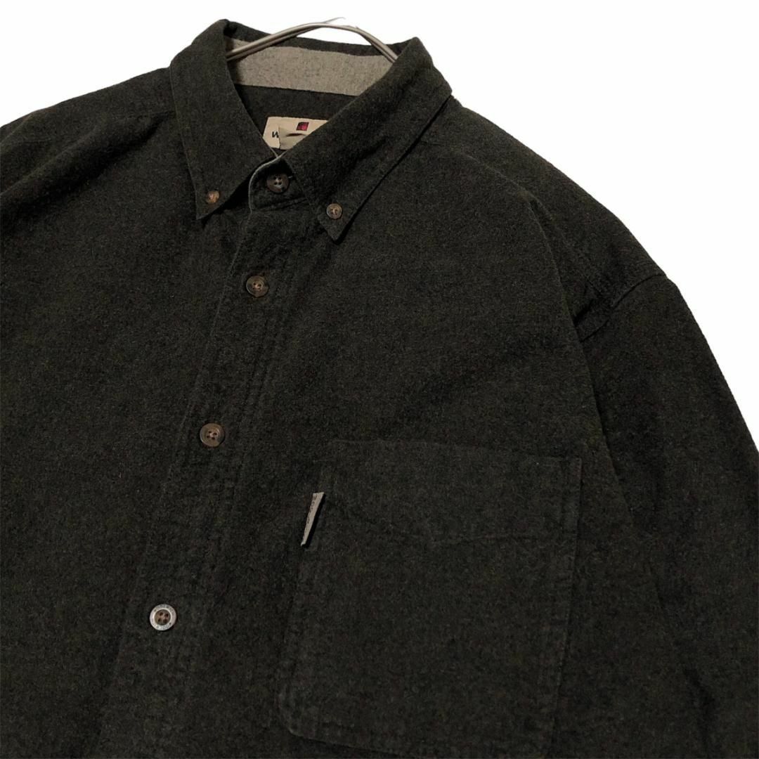 WOOLRICH(ウールリッチ)のウールリッチ BD長袖シャツ 無地 ネルシャツ 胸ポケット ロゴタグn94 メンズのトップス(シャツ)の商品写真