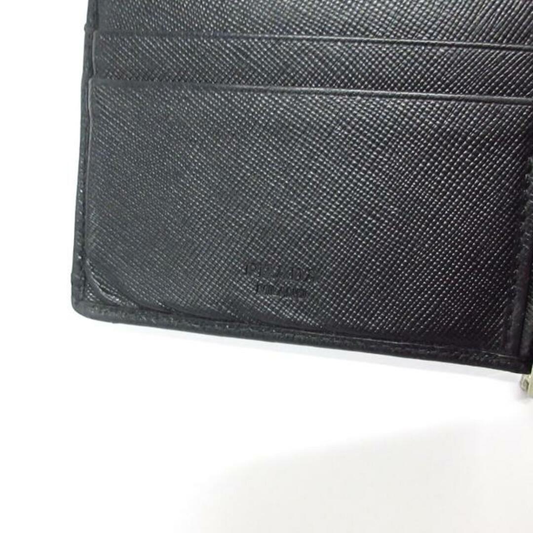 PRADA(プラダ)のPRADA(プラダ) カードケース - 黒 マネークリップ付き レザー レディースのファッション小物(名刺入れ/定期入れ)の商品写真