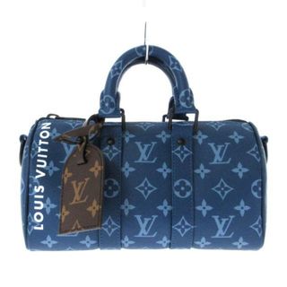 ルイヴィトン(LOUIS VUITTON)のLOUIS VUITTON(ルイヴィトン) ハンドバッグ モノグラム・トーン メンズ美品  キーポルバンドリエール25 M46803 ブルーアトランティク モノグラム･キャンバス(その他)