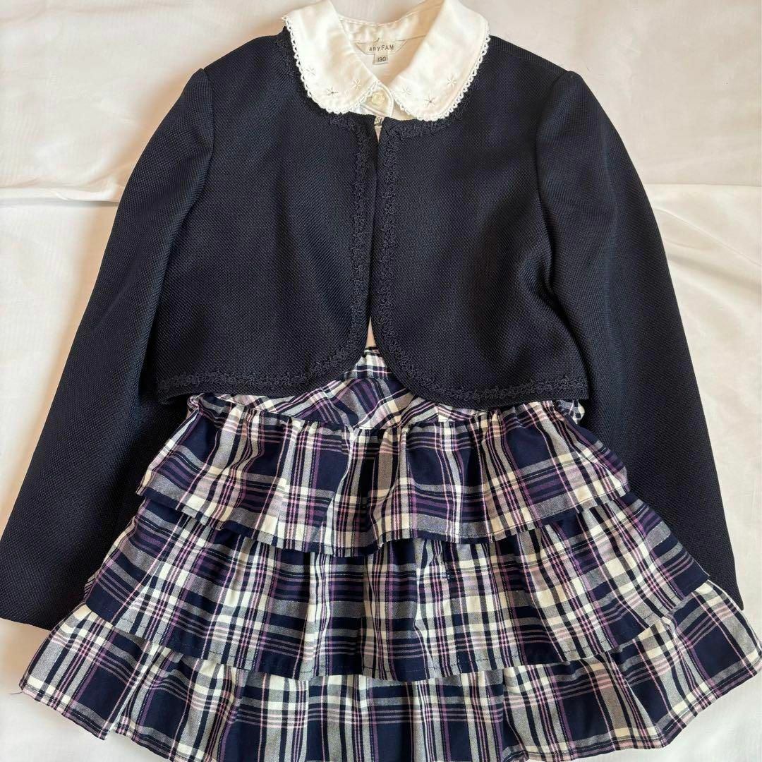 anyFAM(エニィファム)のanyFAM フォーマル 130 女の子 ブラウス ジャケット キッズ/ベビー/マタニティのキッズ服女の子用(90cm~)(ドレス/フォーマル)の商品写真