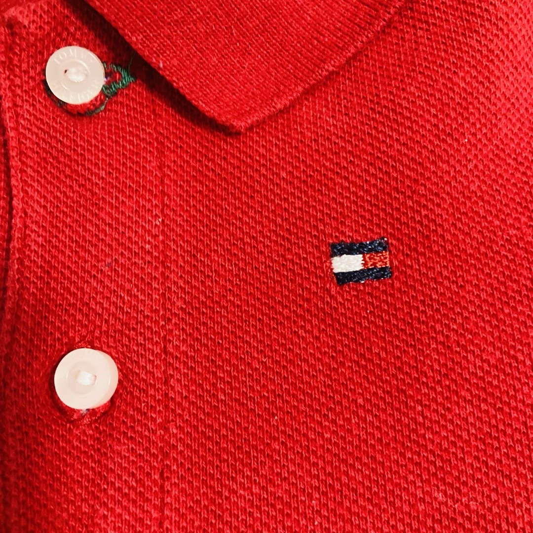 TOMMY HILFIGER(トミーヒルフィガー)の【TOMMY・美品】コットン メッシュ ボディスーツ　70サイズ相当6m−12m キッズ/ベビー/マタニティのベビー服(~85cm)(ロンパース)の商品写真