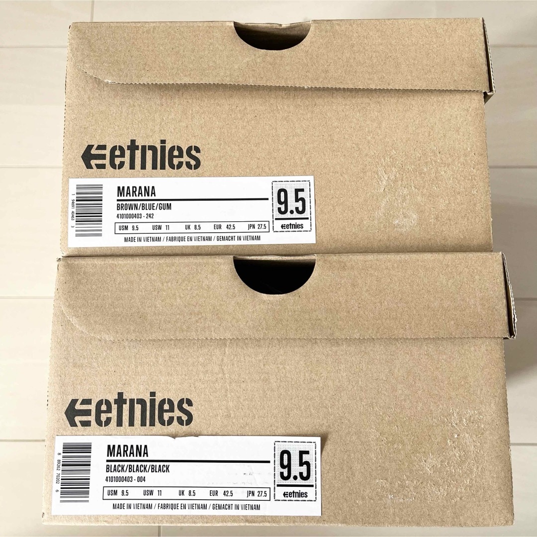 etnies(エトニーズ)のs☆極美品 2足☆ エトニーズ マラナ ミシュラン ブラウン&ブラック 27.5 メンズの靴/シューズ(スニーカー)の商品写真