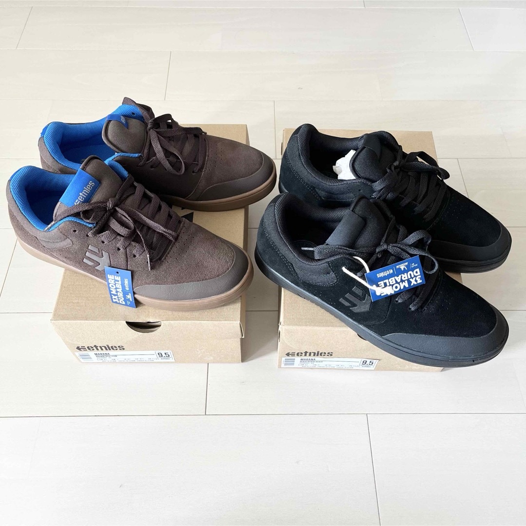 etnies(エトニーズ)のs☆極美品 2足☆ エトニーズ マラナ ミシュラン ブラウン&ブラック 27.5 メンズの靴/シューズ(スニーカー)の商品写真